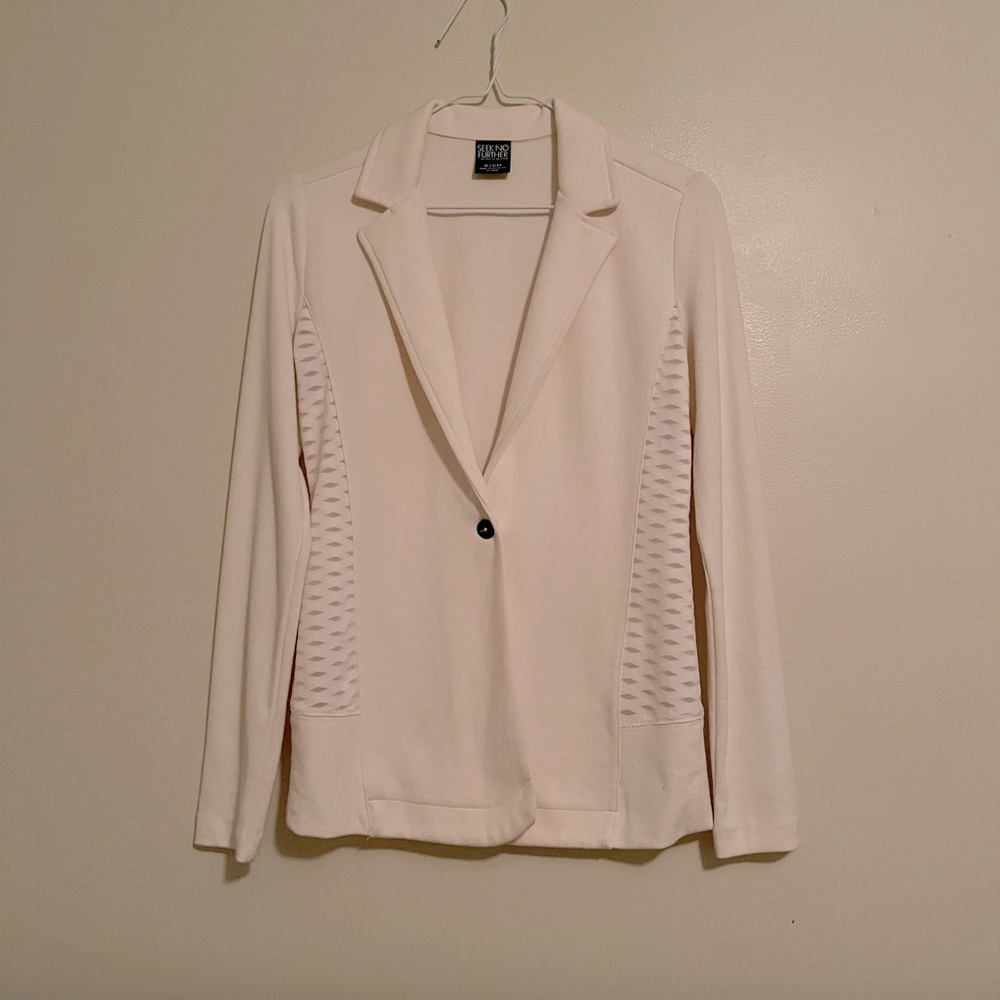 Seek No Further Cream colored blazer